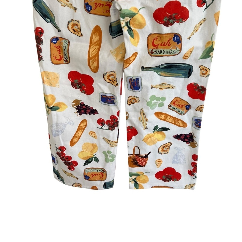 Italian Summer Print Wide-Leg Robyn Jeans - Picture 6 of 9